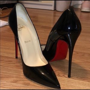 Christian Louboutin black “so Kate” pumps